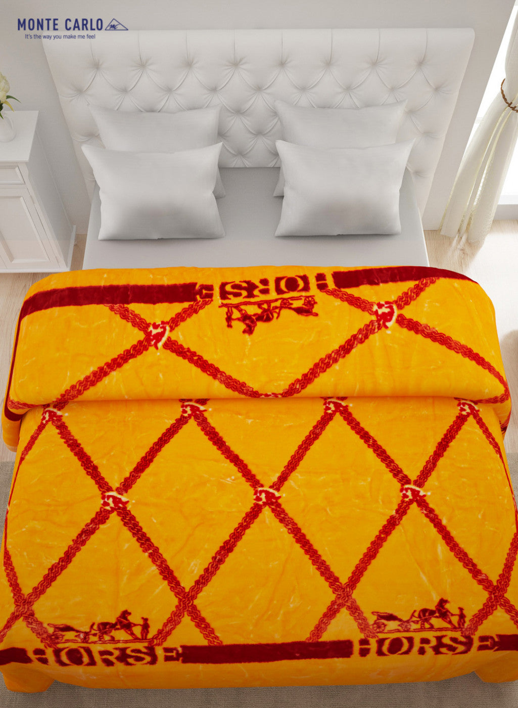 Double Bed Multicolor Mink Blanket - 2 Ply