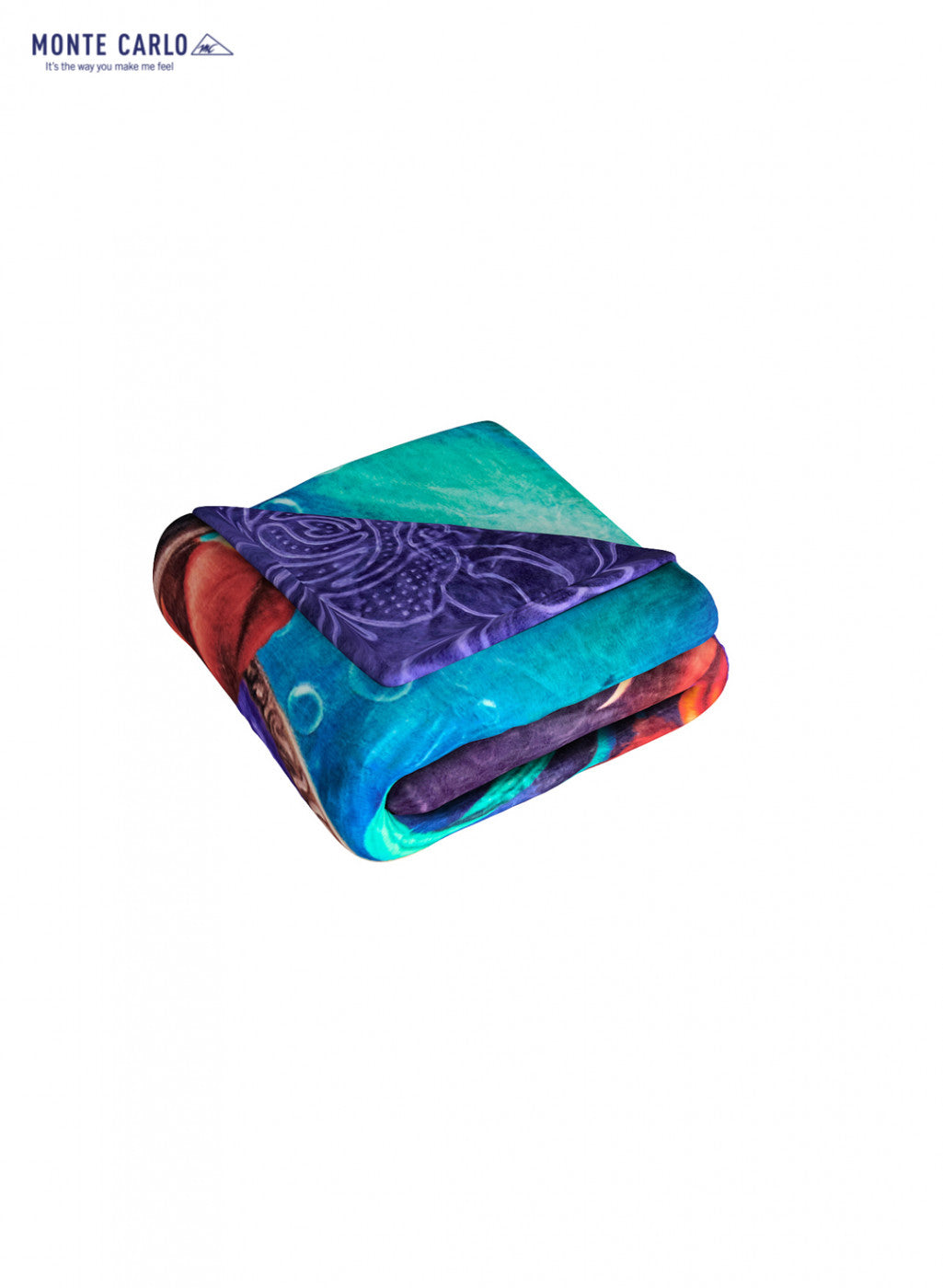 Double Bed Multicolor Mink Blanket - 2 Ply