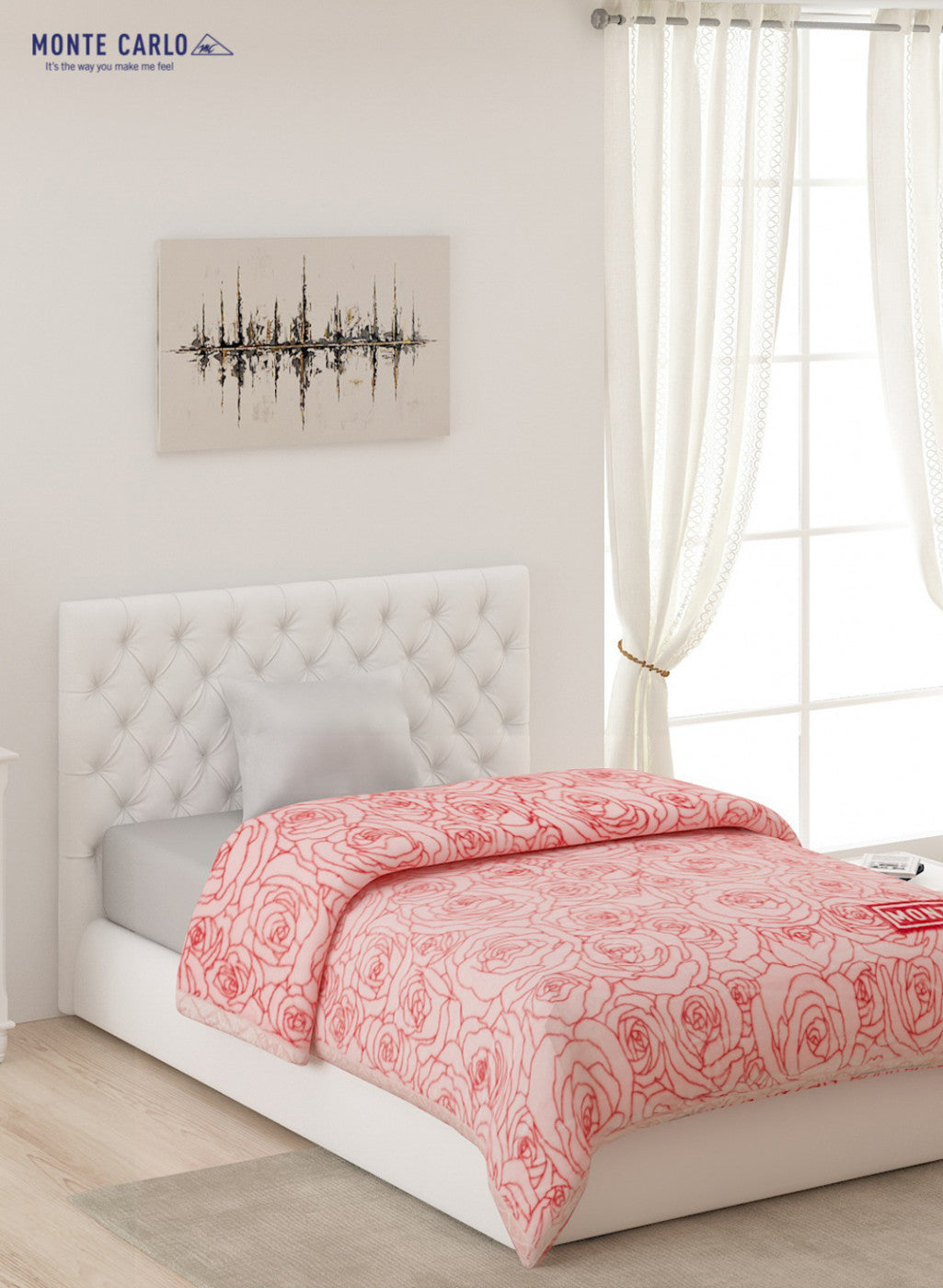 Buy Single Bed Multicolor Mink Blanket 2 Ply Online in India Monte