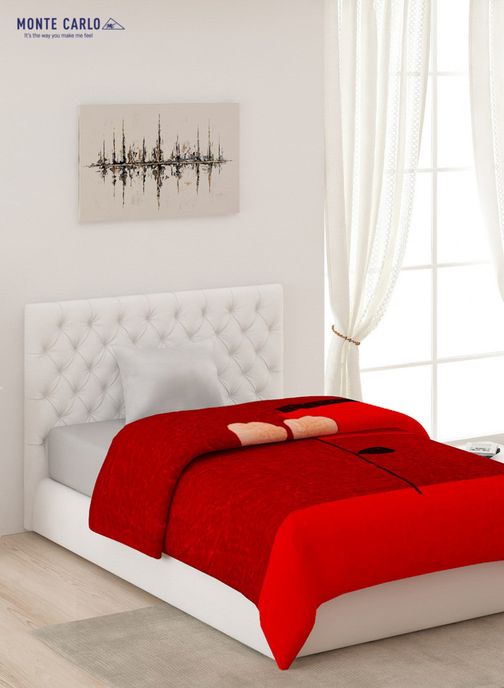 Buy Printed Mink Single Blanket for Mild Winter 1 Ply Online in India