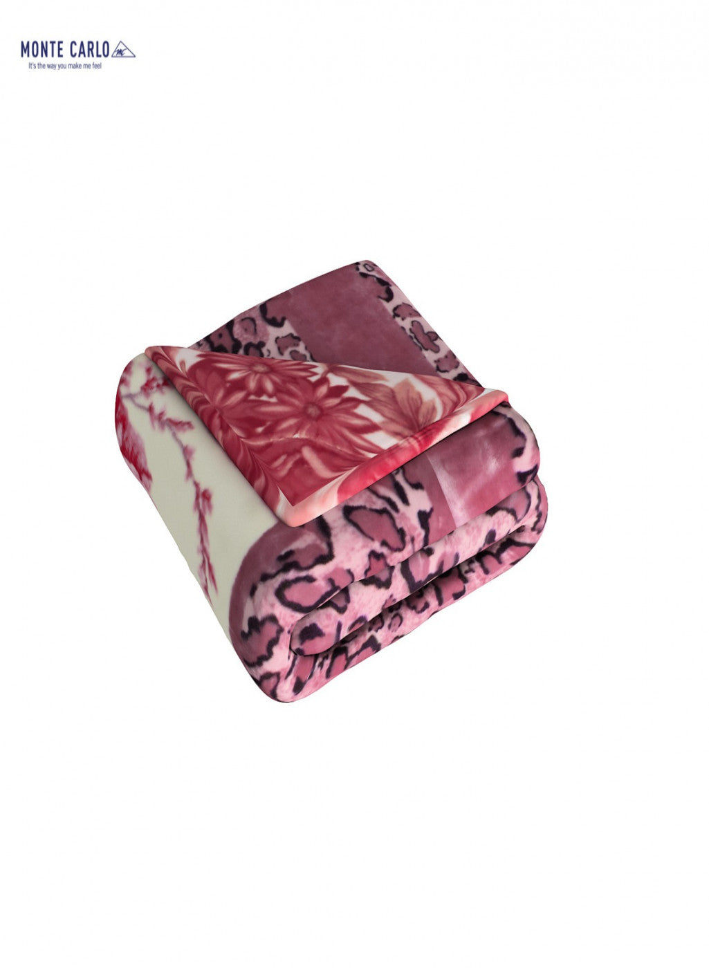 Single Bed Multicolor Mink Blanket - 2 Ply