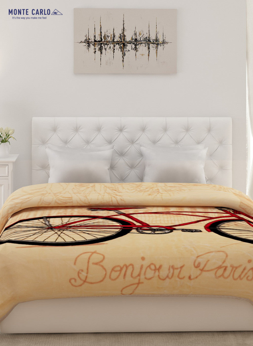 Double Bed Multicolor Mink Blanket - 2 Ply