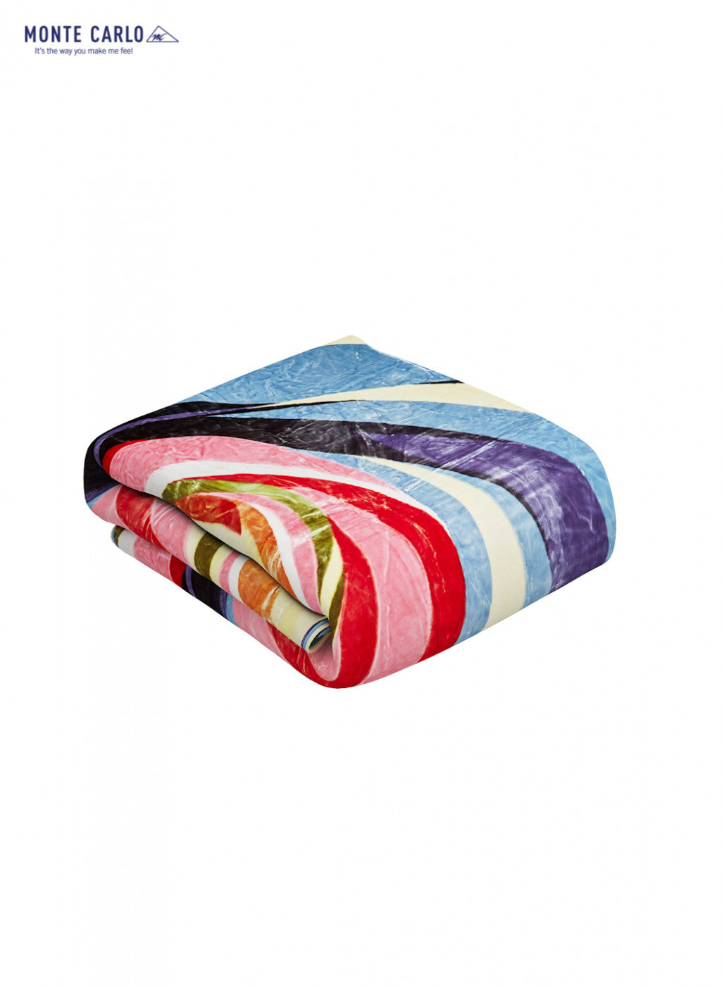 Double Bed Multicolor Mink Blanket - 1 Ply