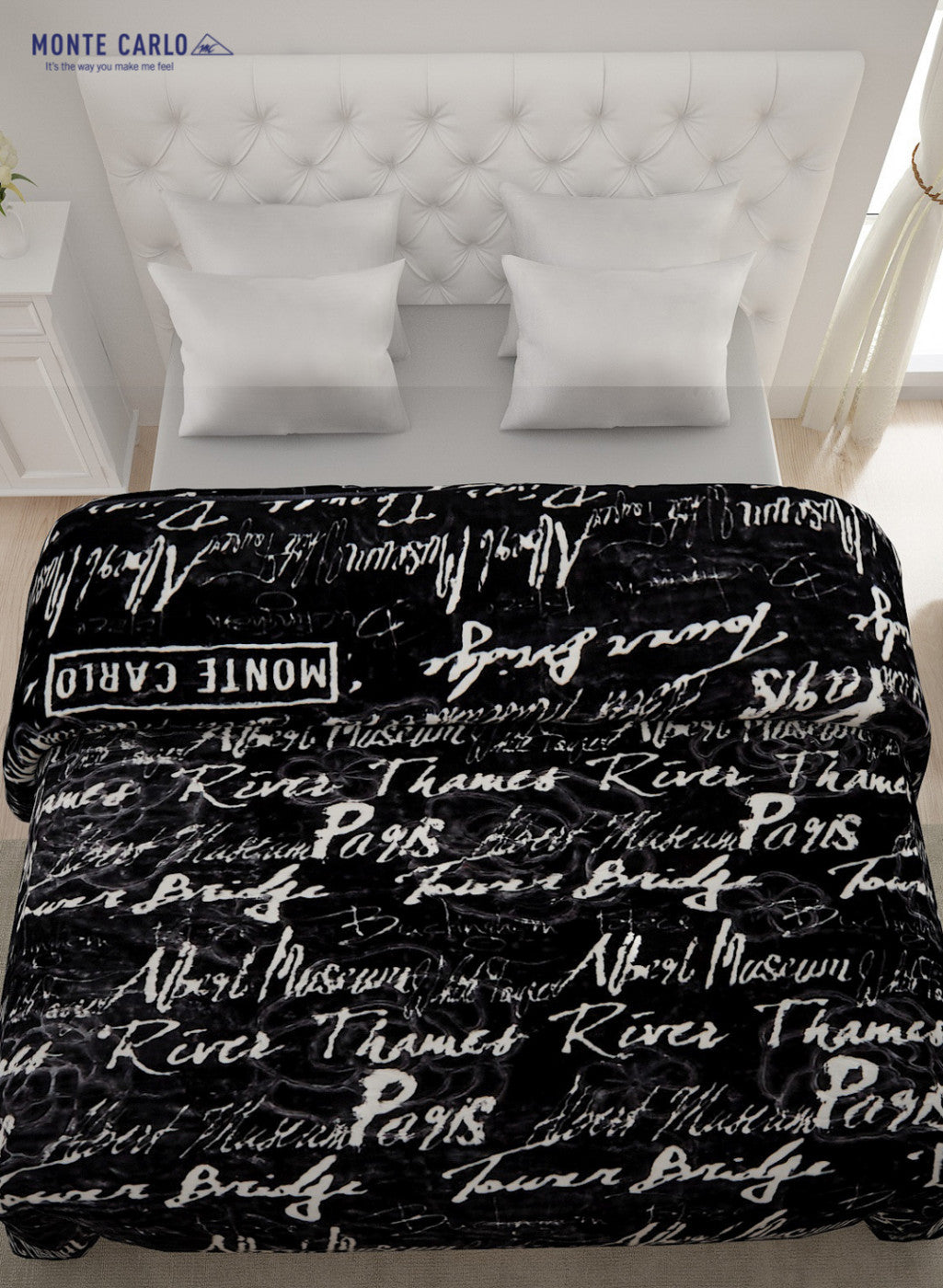 Double Bed Multicolor Mink Blanket - 2 Ply