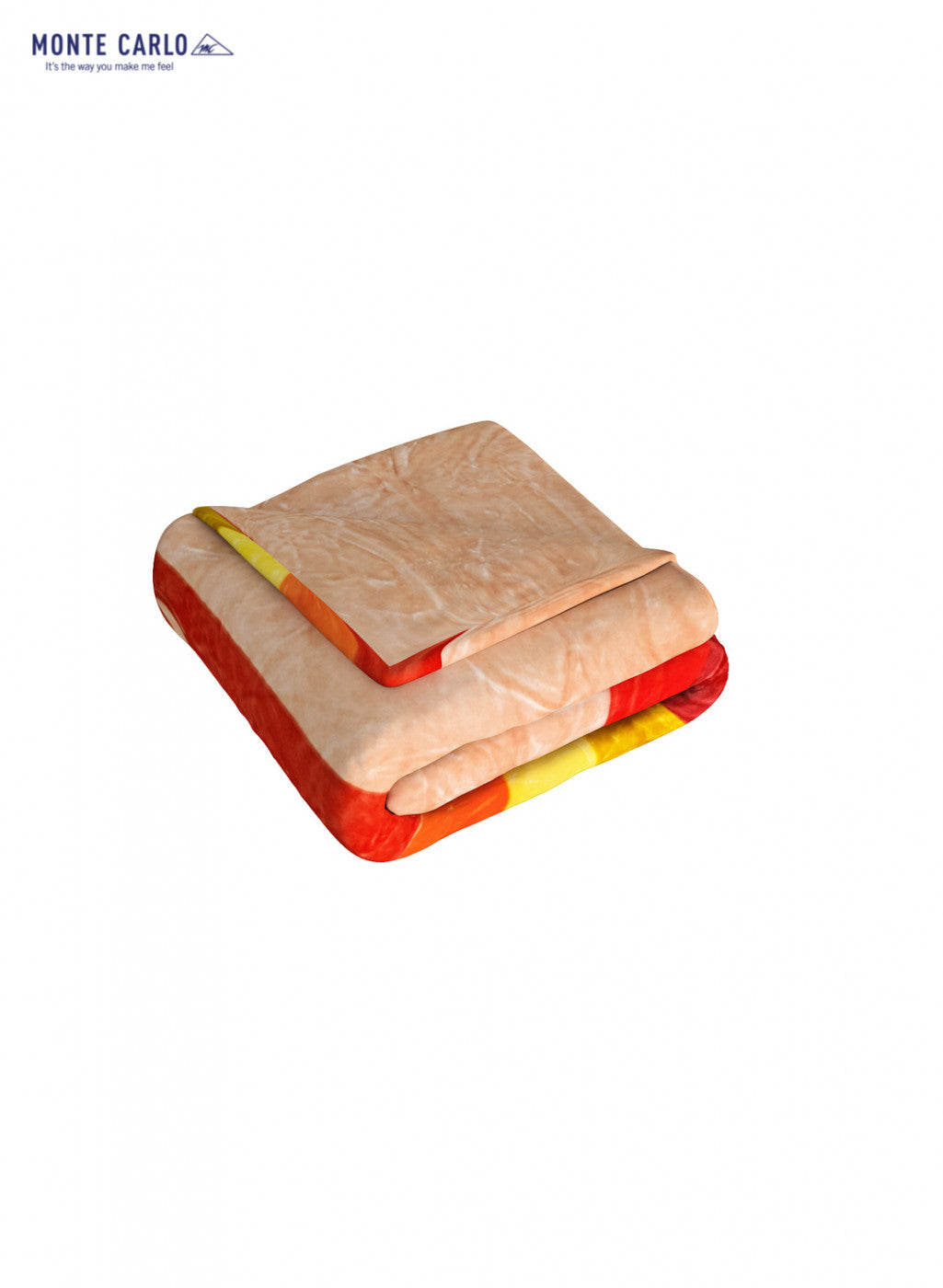 Single Bed Multicolor Mink Blanket - 2 Ply