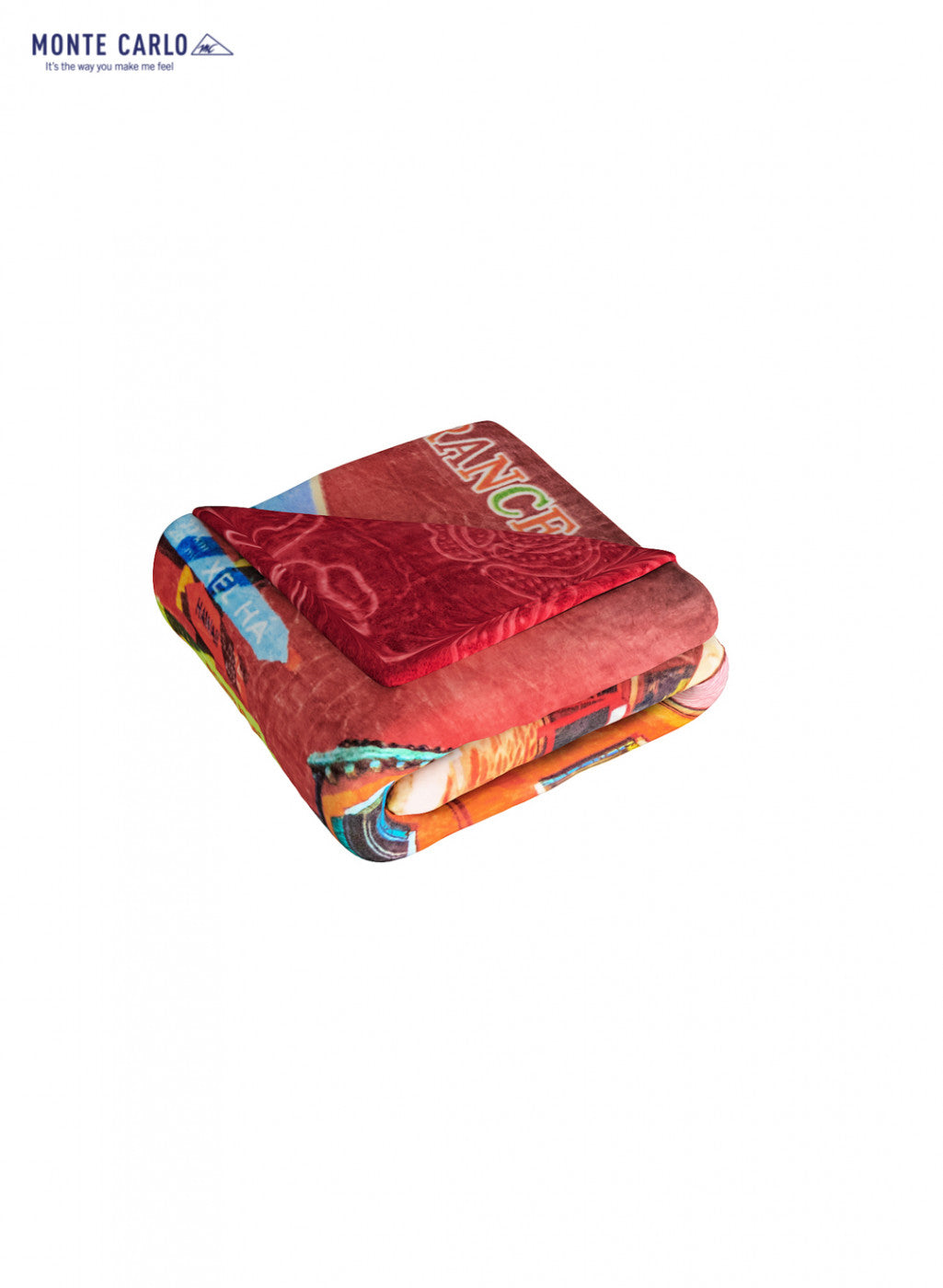 Double Bed Multicolor Mink Blanket - 2 Ply