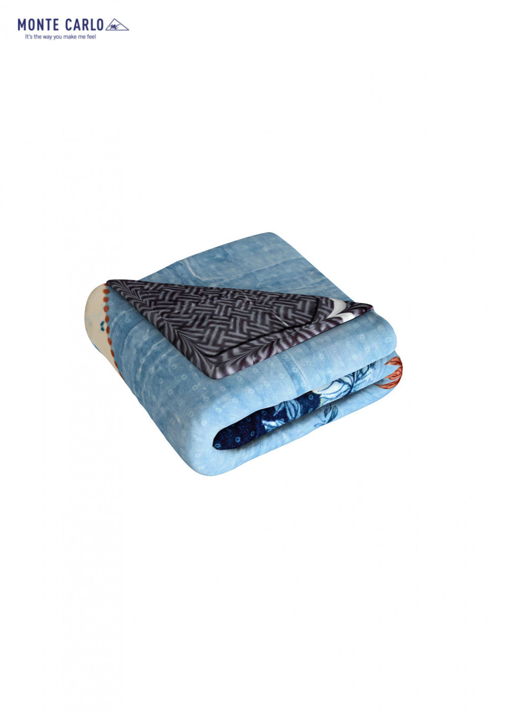 Double Bed Multicolor Mink Blanket - 2 Ply