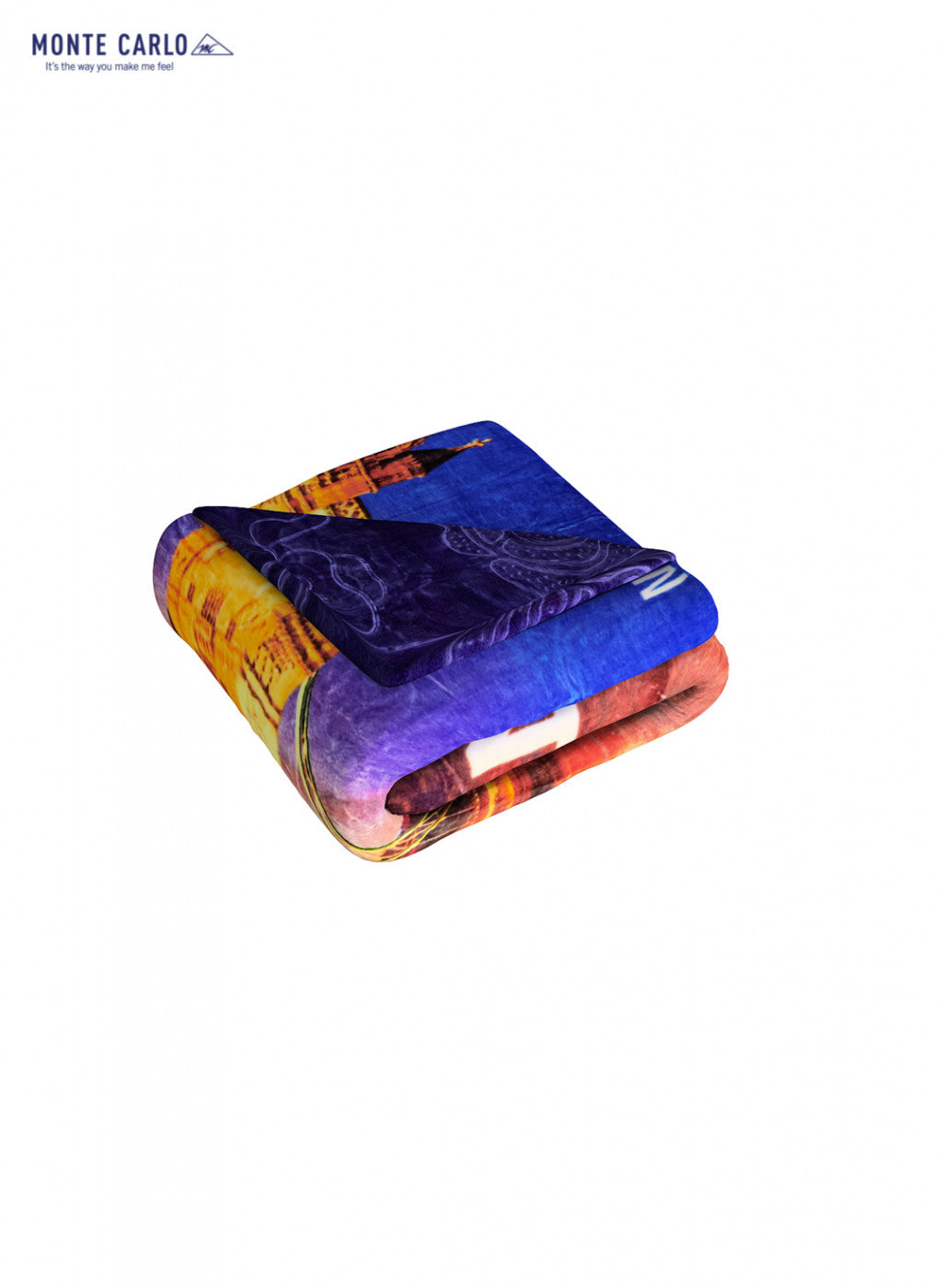 Double Bed Multicolor Mink Blanket - 2 Ply