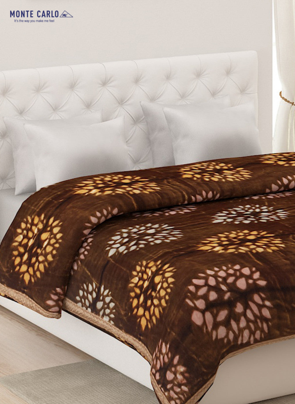 Printed Mink Double Blanket for Mild Winter -2 Ply