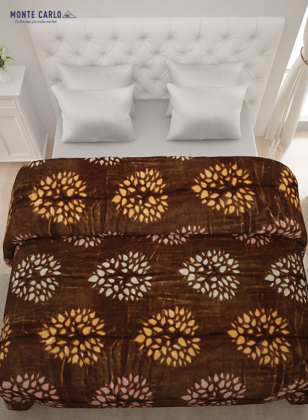 Printed Mink Double Blanket for Mild Winter -2 Ply
