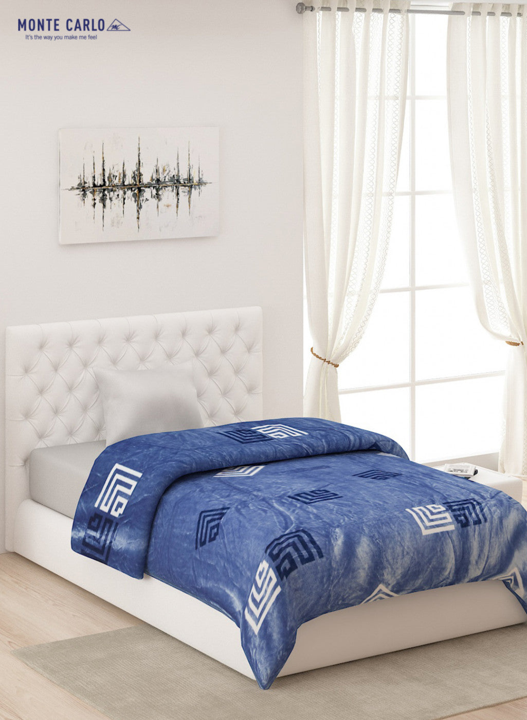 Monte Carlo Blanket For Ac Room Printed Double Bed 210 GSM Blanket