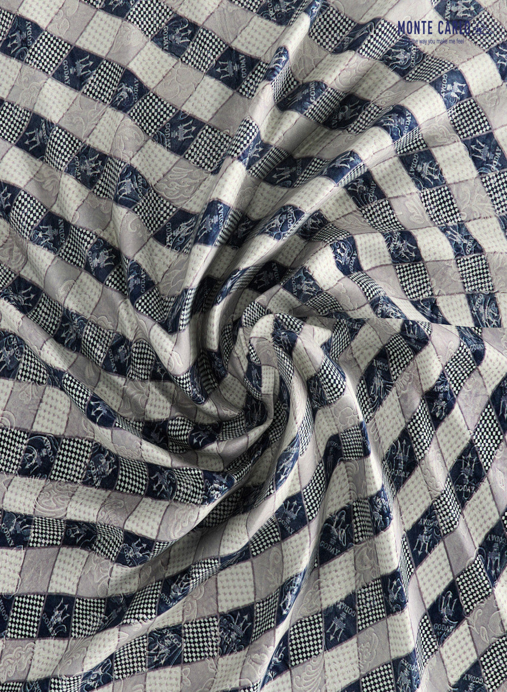 Multicolor 300 GSM Bedsheet with 2 Pillow Covers (Camila)