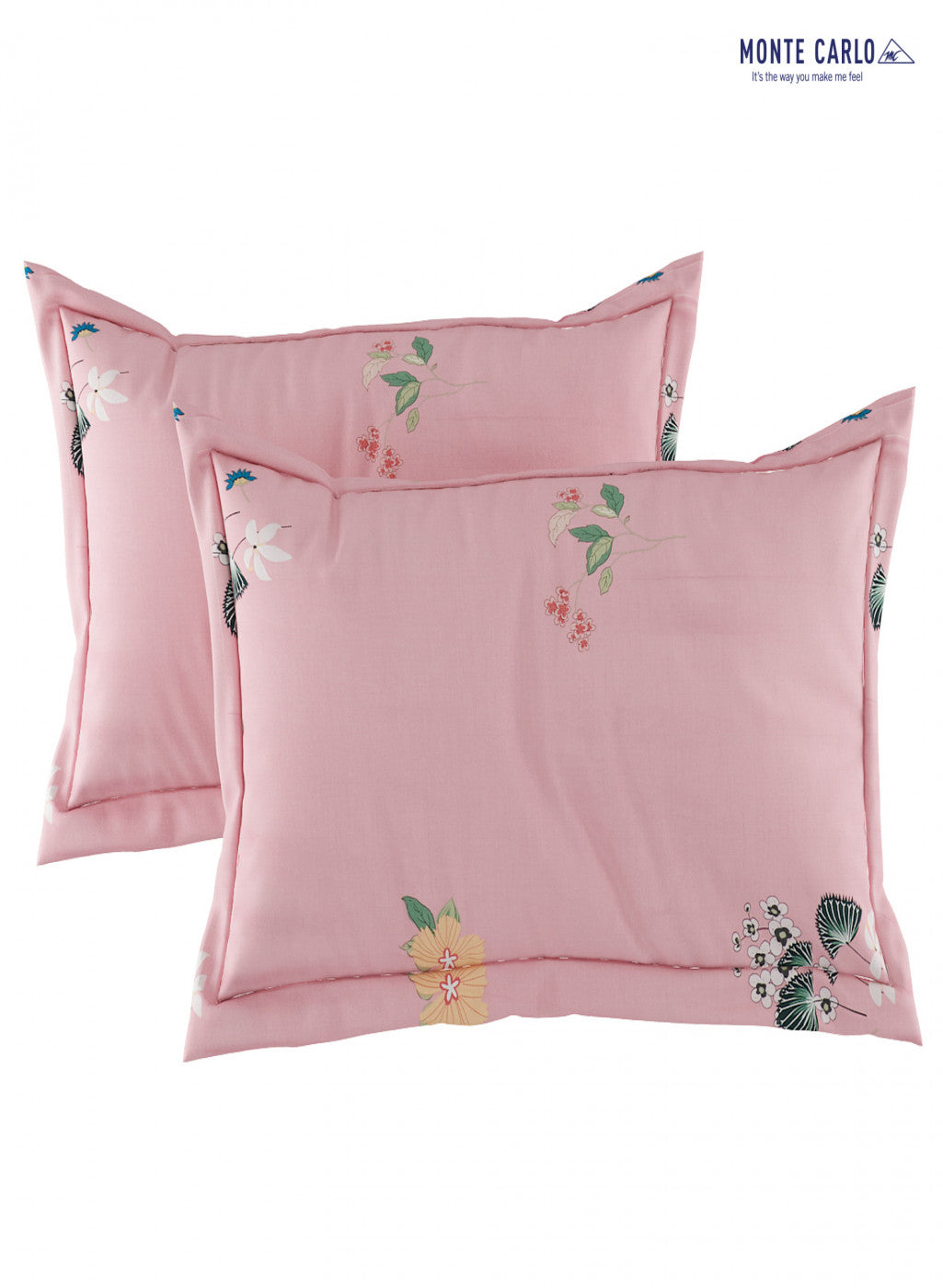 Multicolor 200 TC Bedsheet with 2 Pillow Covers (Romance)