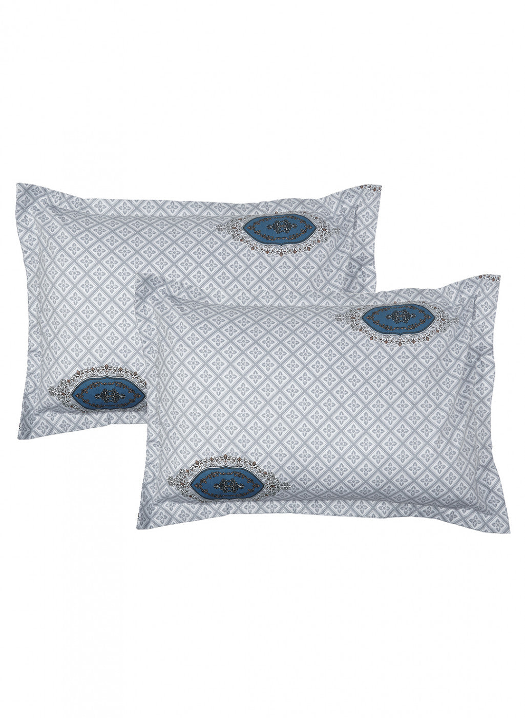 Multicolor 128 TC Bedsheet with 2 Pillow Covers (Romance)