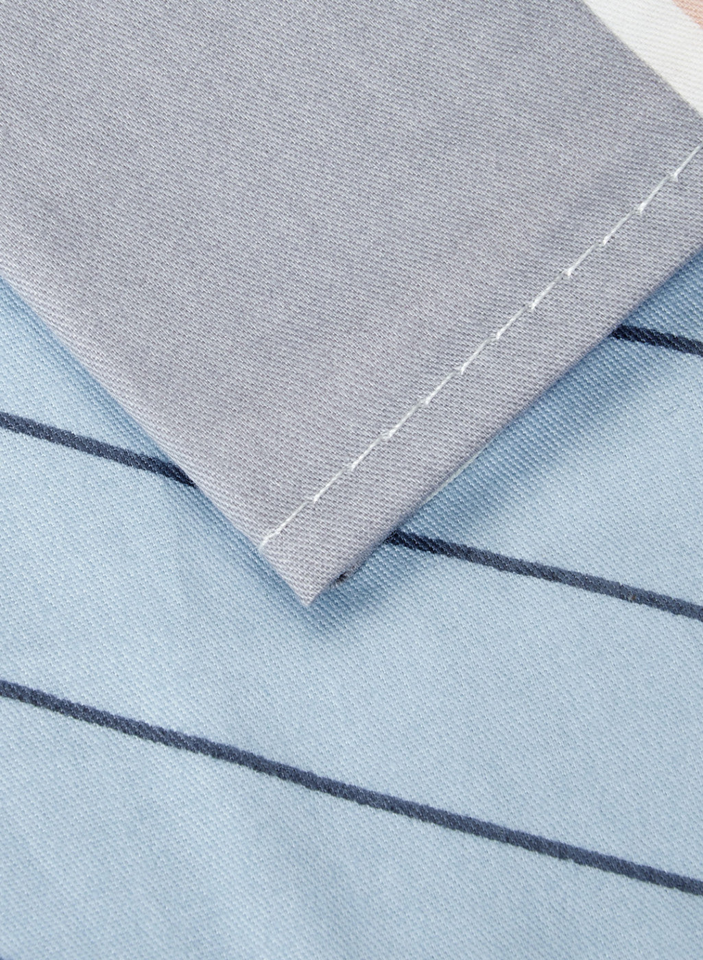 Multi Color 128/68 TC Bedsheet with 2 Pillow Covers