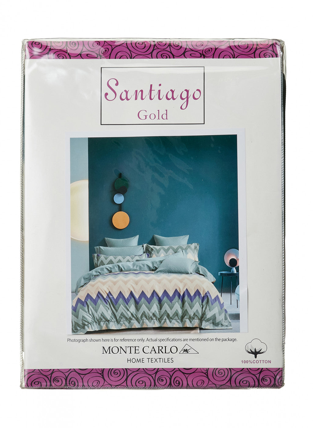 Multi Color 128/68 TC Bedsheet with 2 Pillow Covers