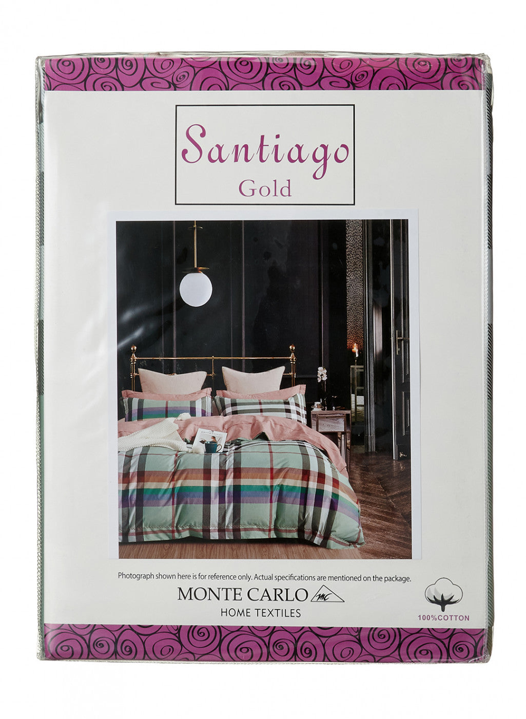 Multi Color 128/68 TC Bedsheet with 2 Pillow Covers
