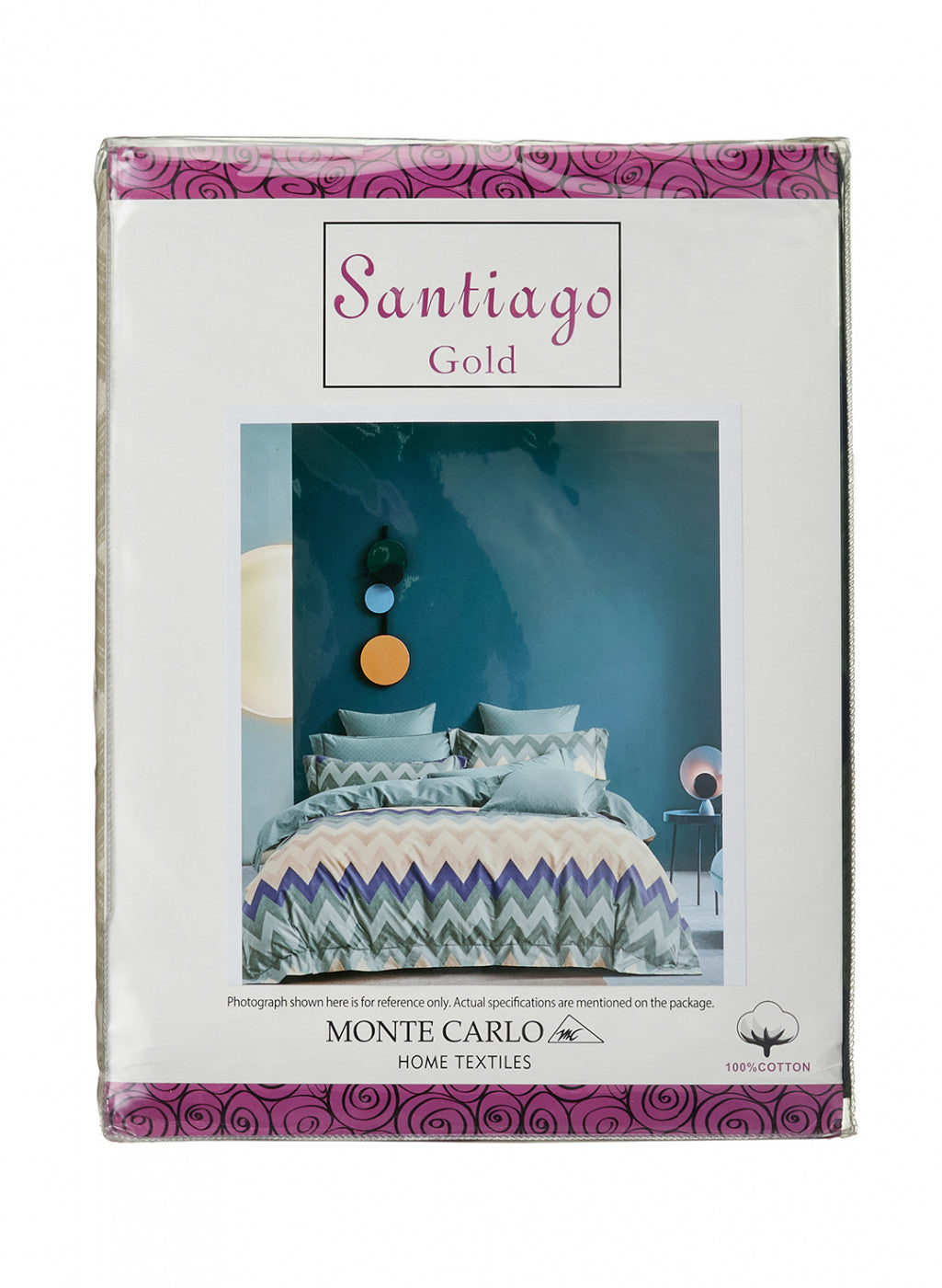 Multi Color 128/68 TC Bedsheet with 2 Pillow Covers