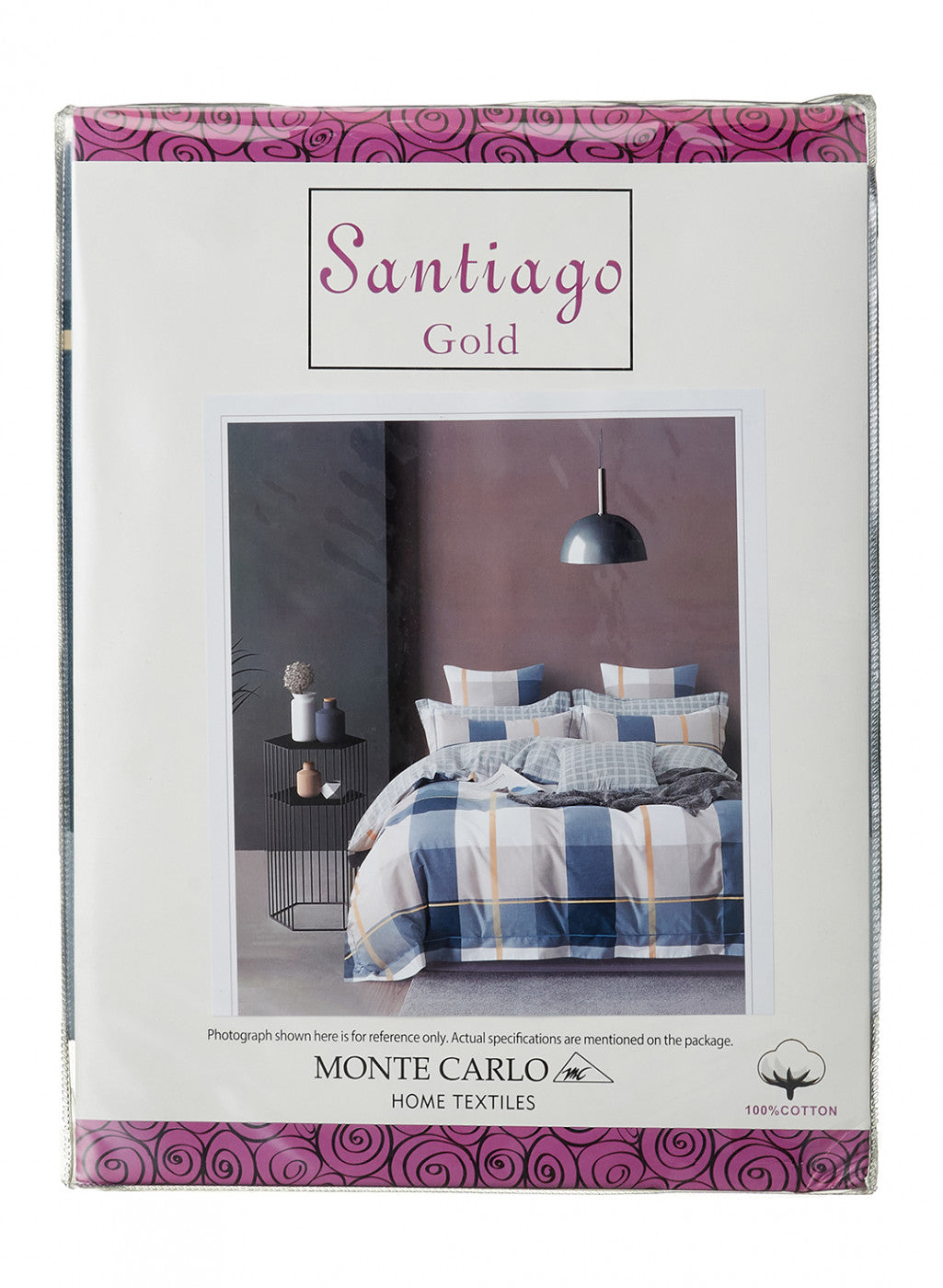 Multi Color 128/68 TC Bedsheet with 2 Pillow Covers