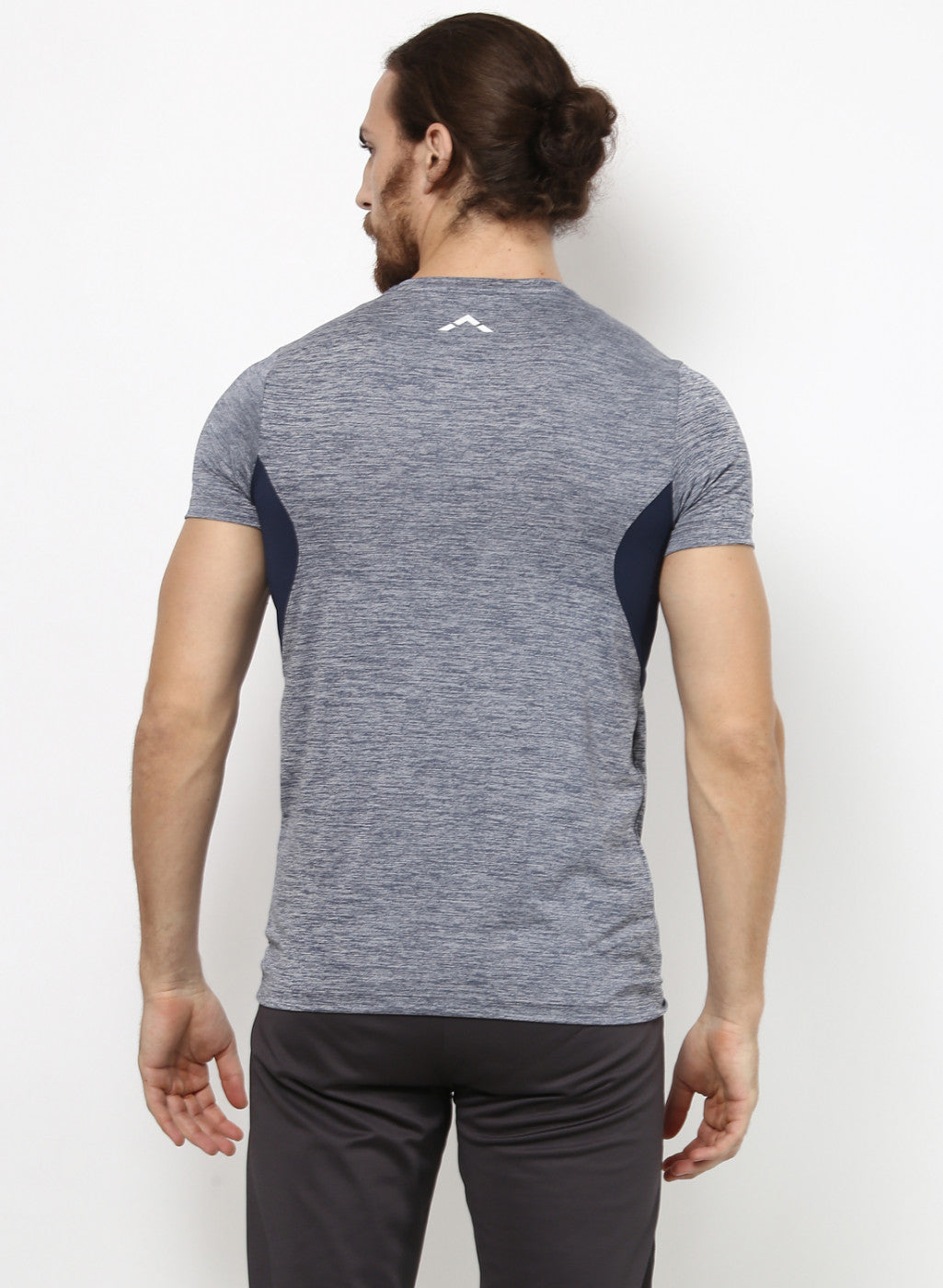 Rockit Grey Milange Round Neck Smart Fit T-Shirt