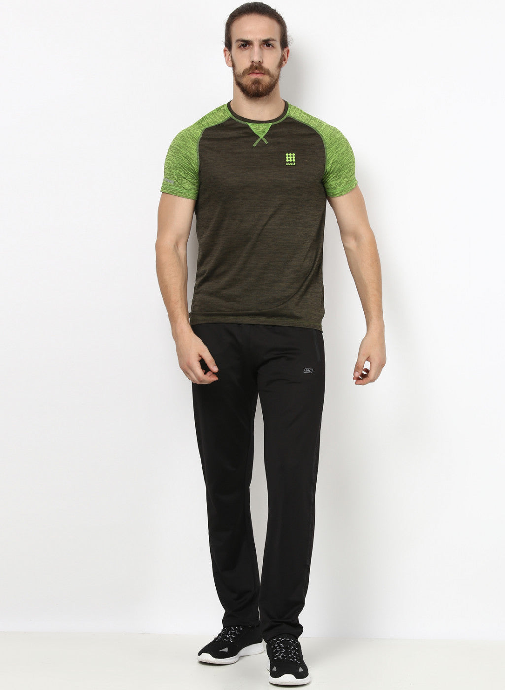 Rock.it Olive Round Neck Smart Fit T-Shirt