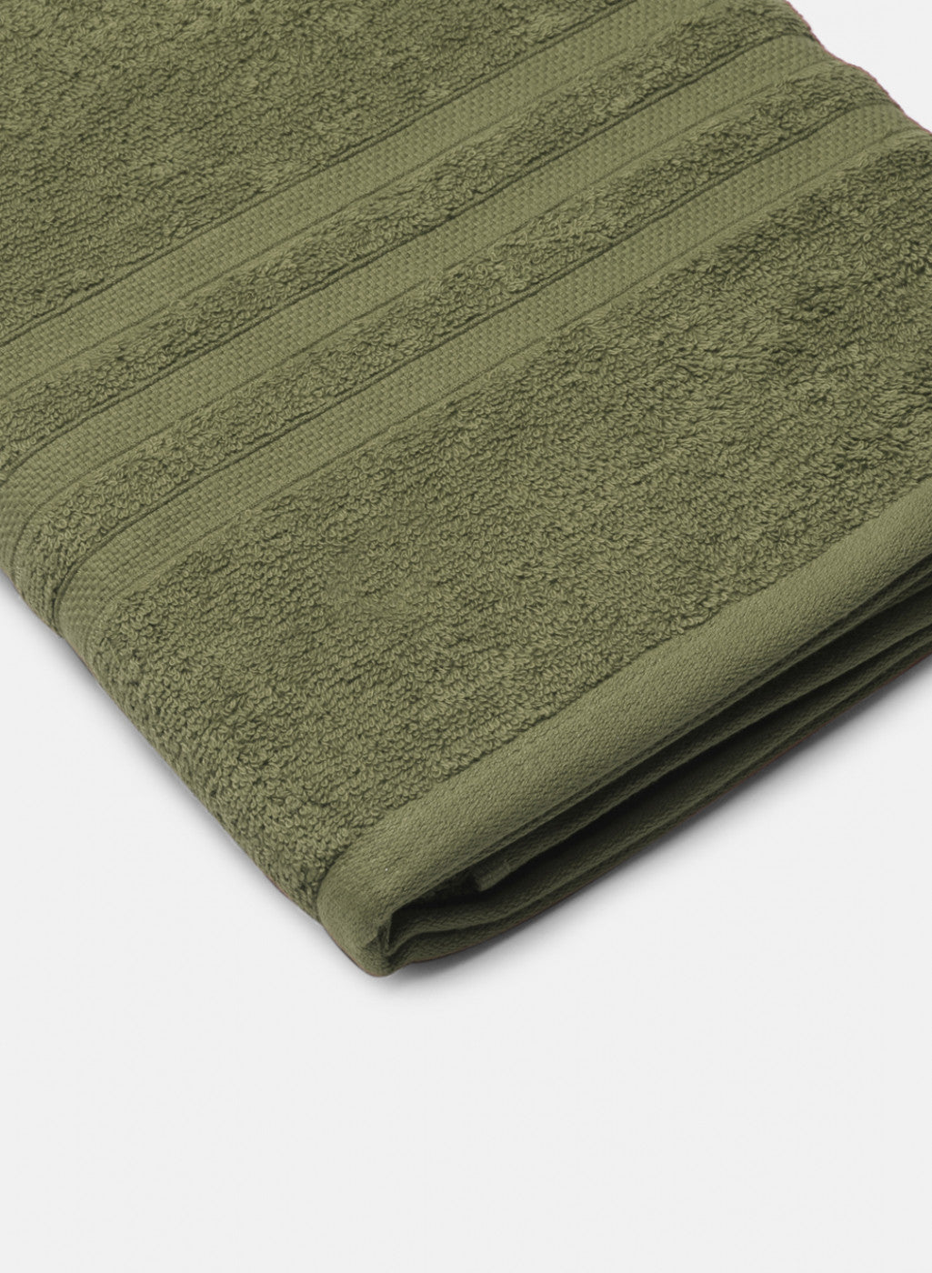 Olive Cotton 525 GSM Bath Towel