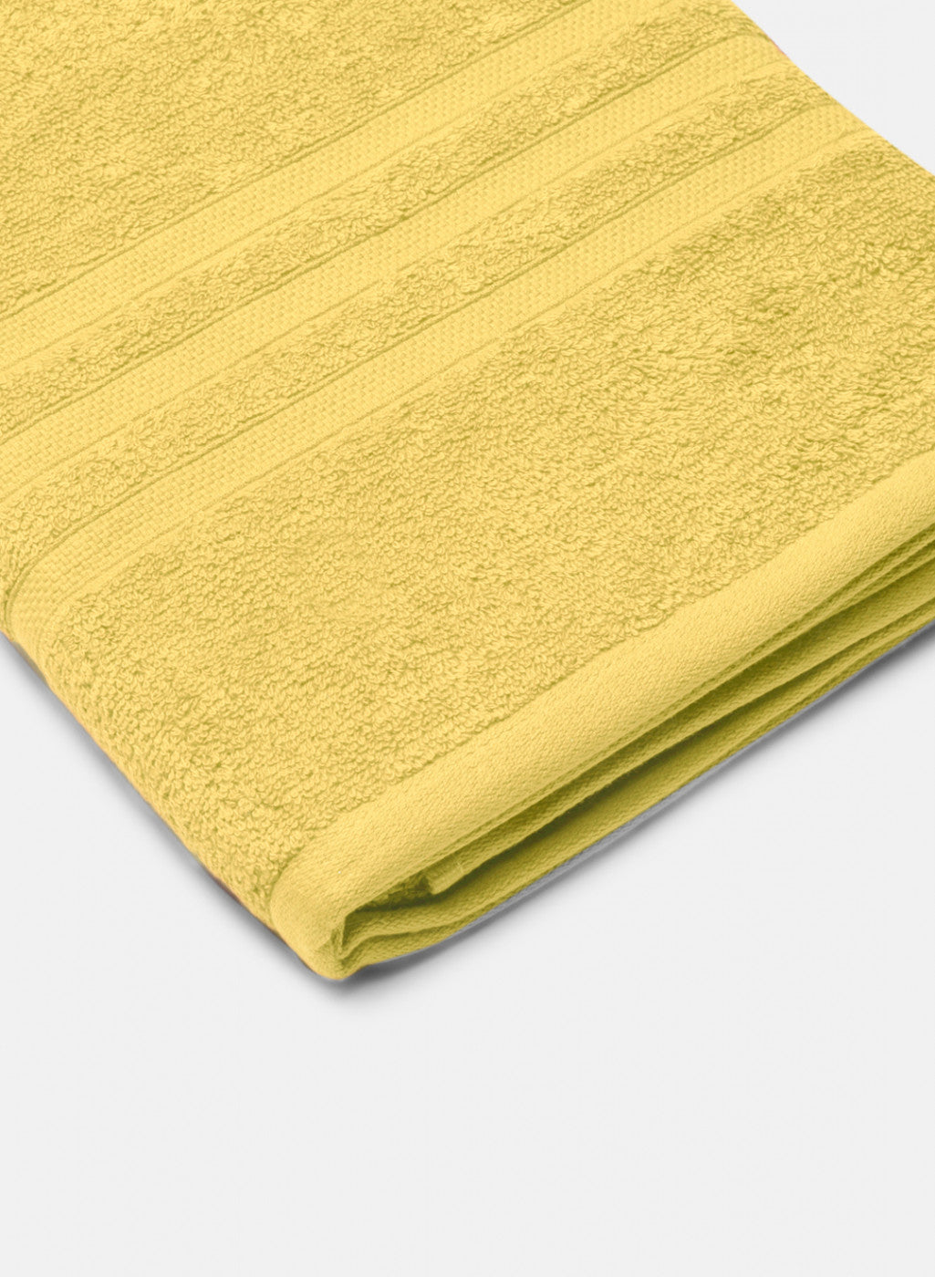 Yellow Cotton 525 GSM Bath Towel