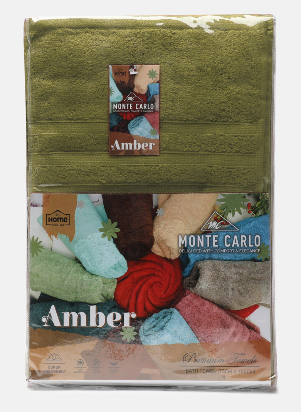 Green Cotton 525 GSM Bath Towel