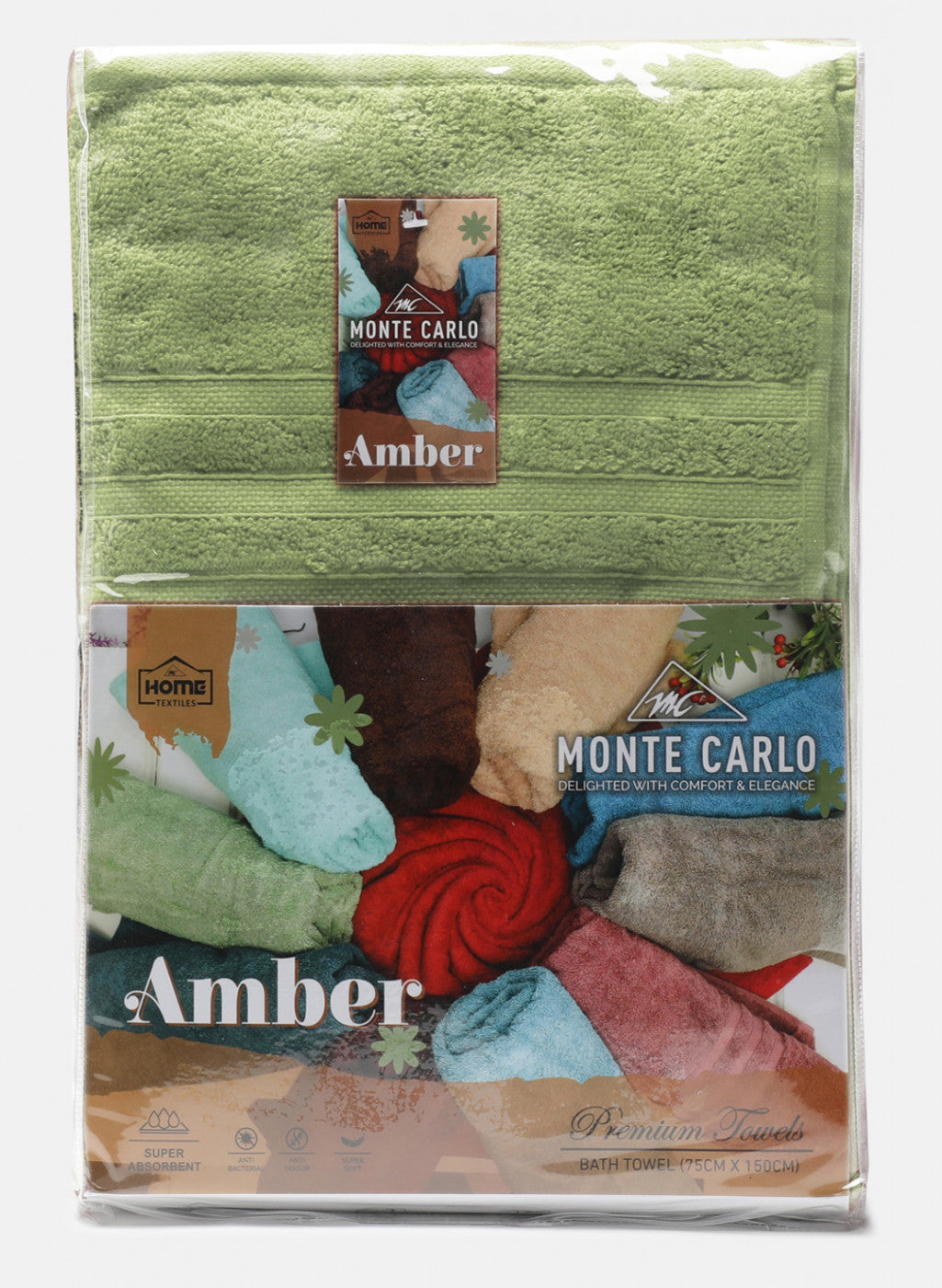 Green Cotton 525 GSM Bath Towel