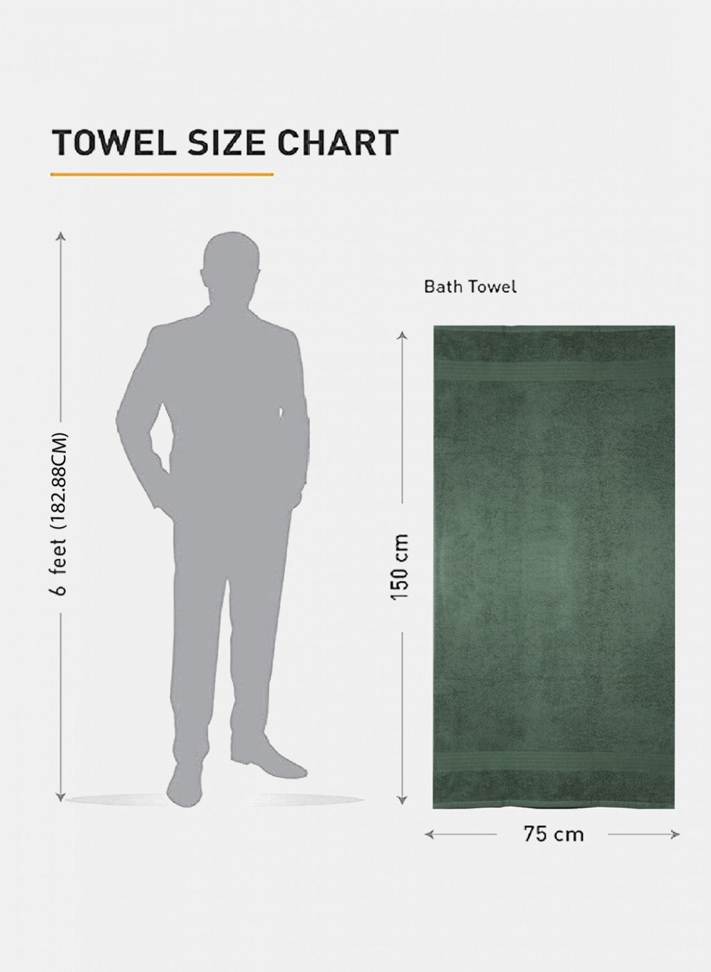 Olive Cotton 400 GSM Bath Towel