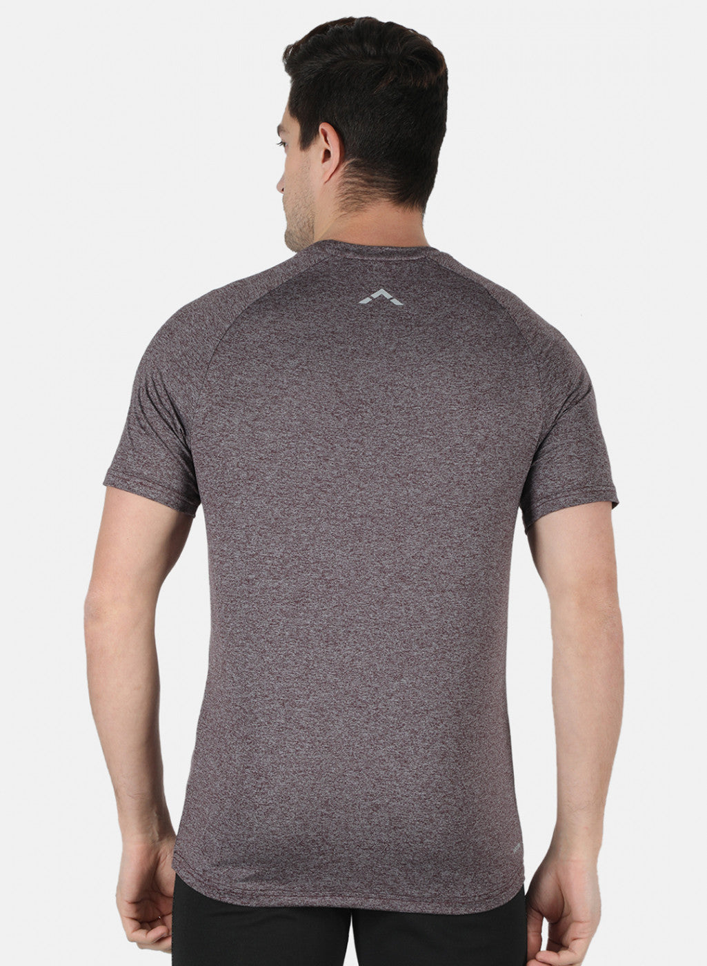 Rock.it Men Purple Self Design Round Neck T-Shirt