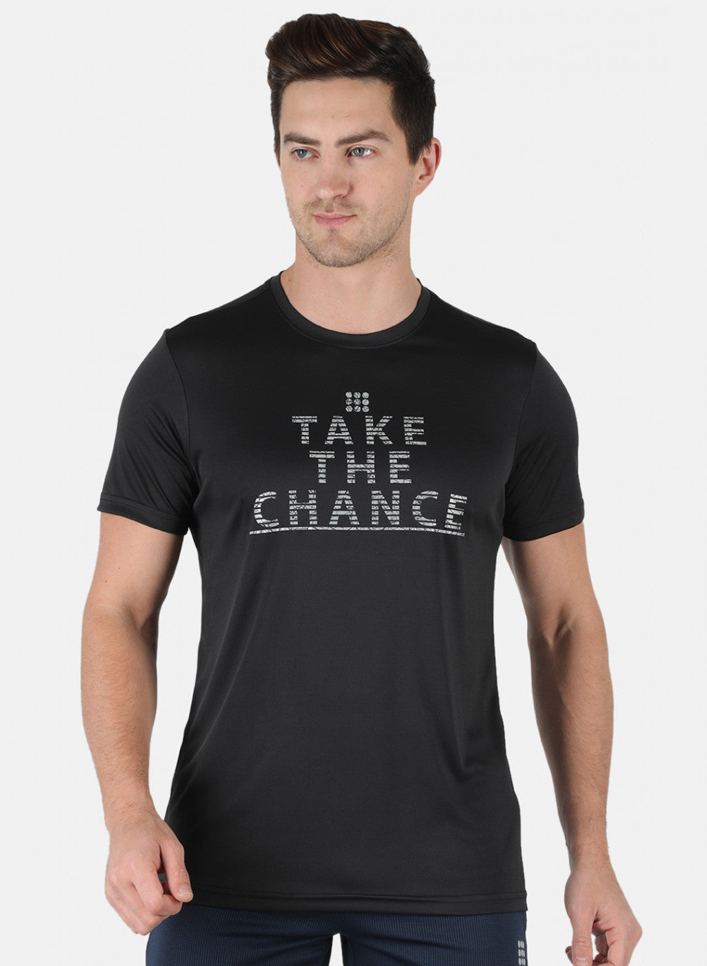 Rock.it Men Black Printed Round Neck T-Shirt