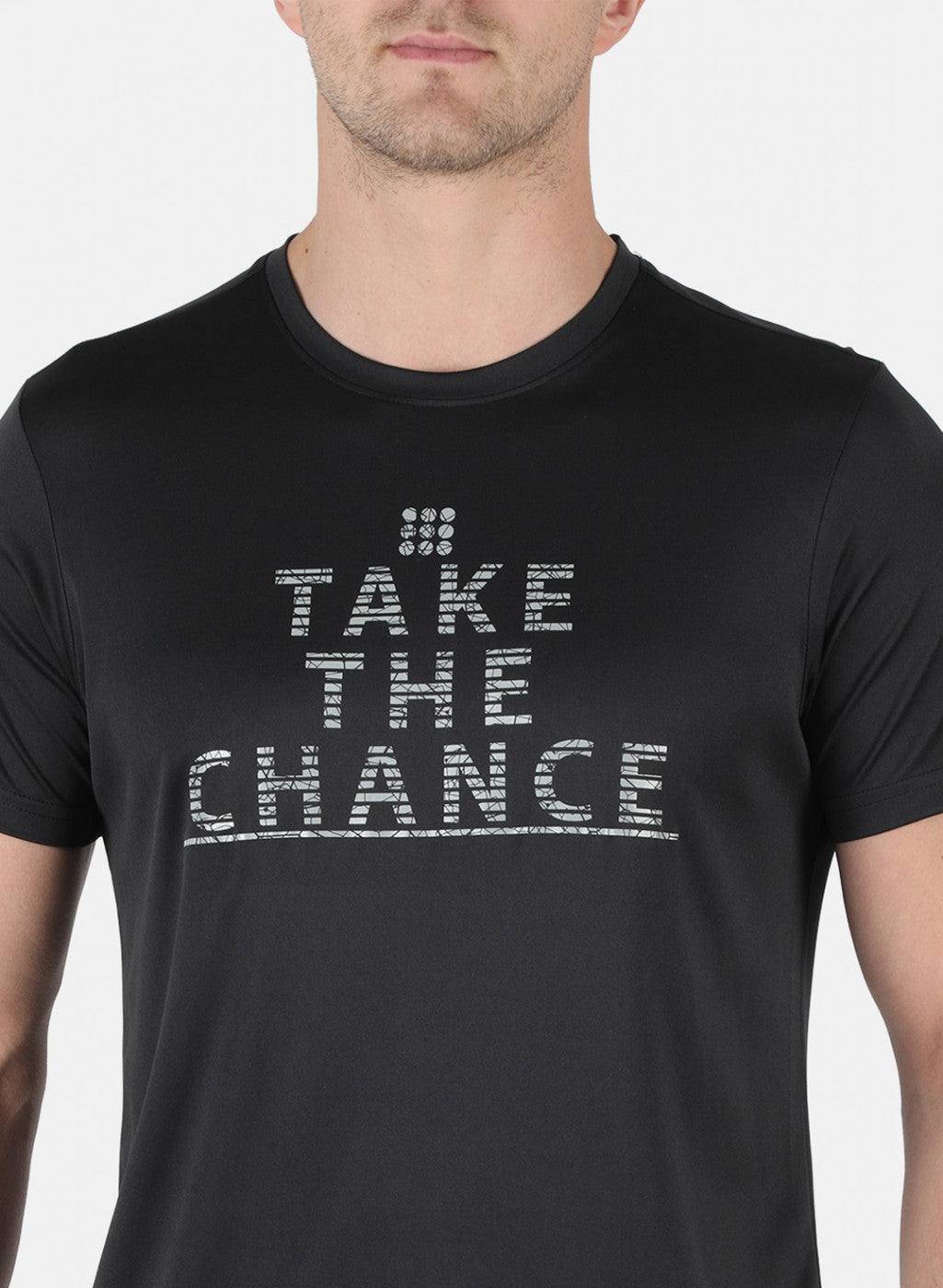 Rock.it Men Black Printed Round Neck T-Shirt