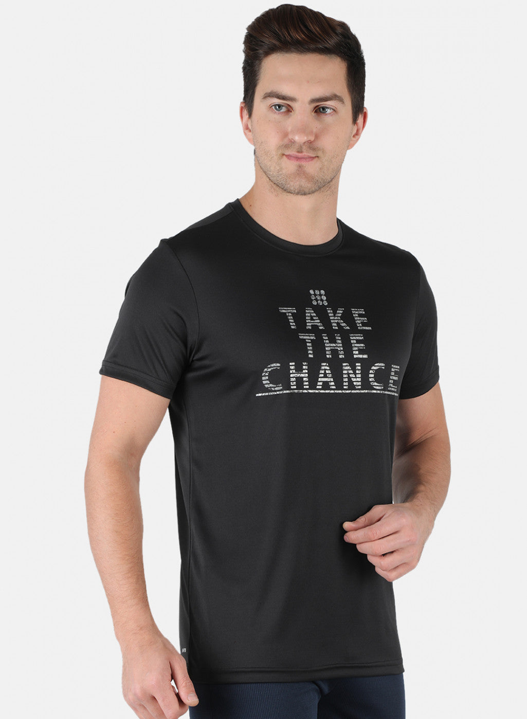 Rock.it Men Black Printed Round Neck T-Shirt