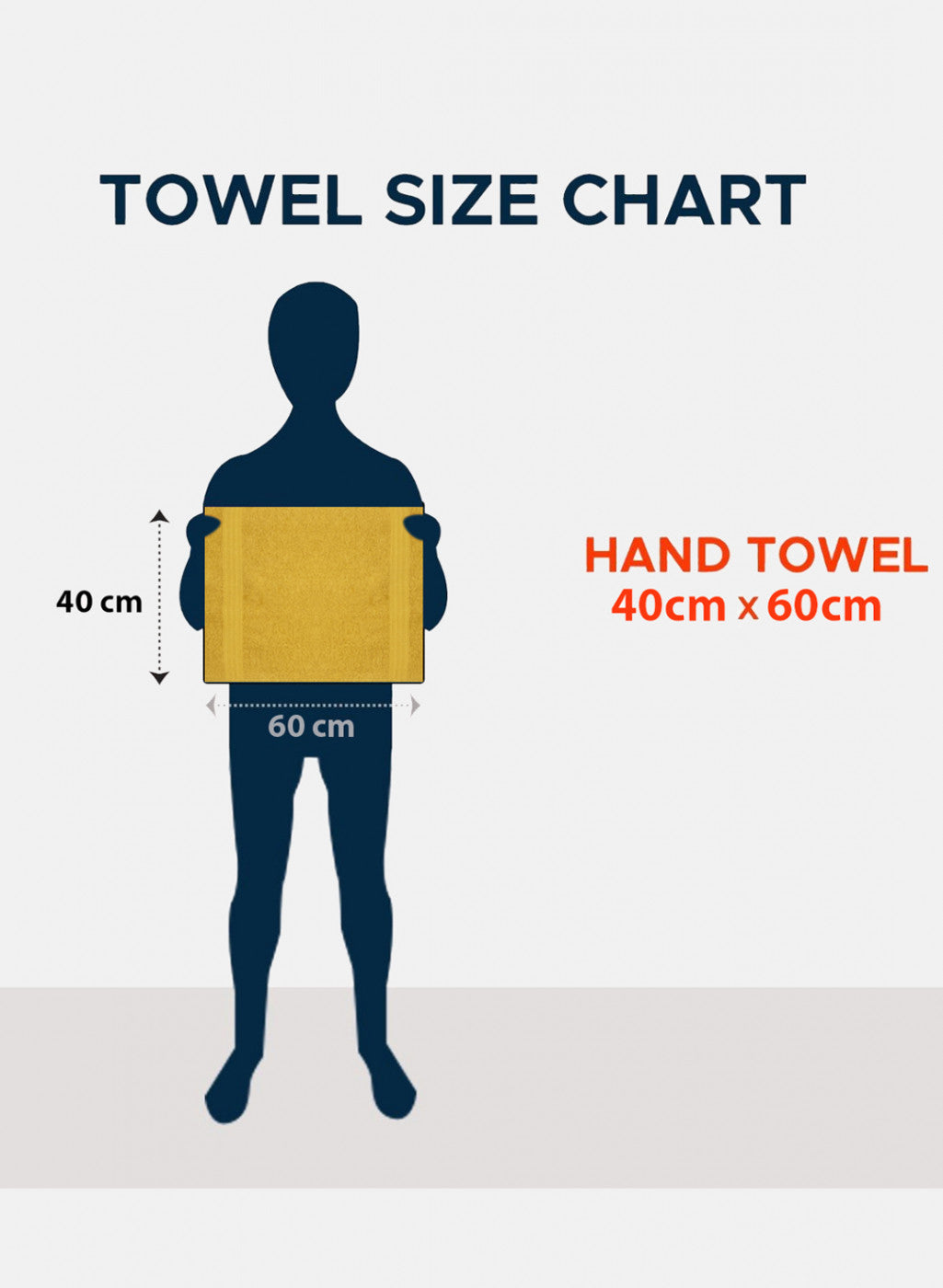 Yellow Cotton 400 GSM Hand Towels (Pack of 2)