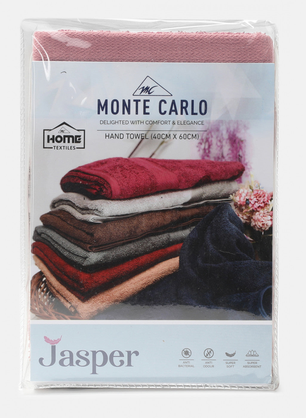 Pink Cotton 400 GSM Hand Towels (Pack of 2)