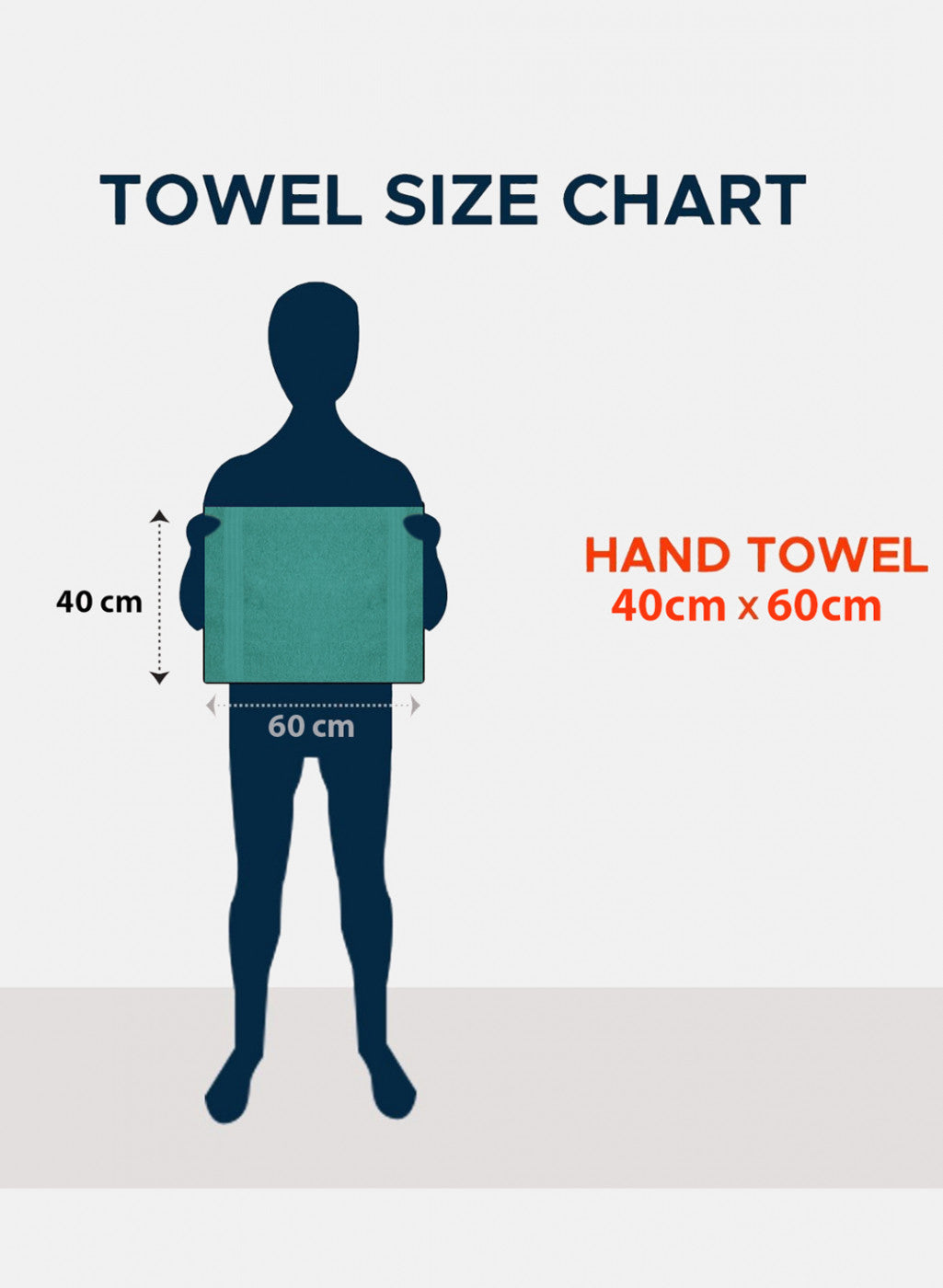 Green Cotton 400 GSM Hand Towels (Pack of 2)