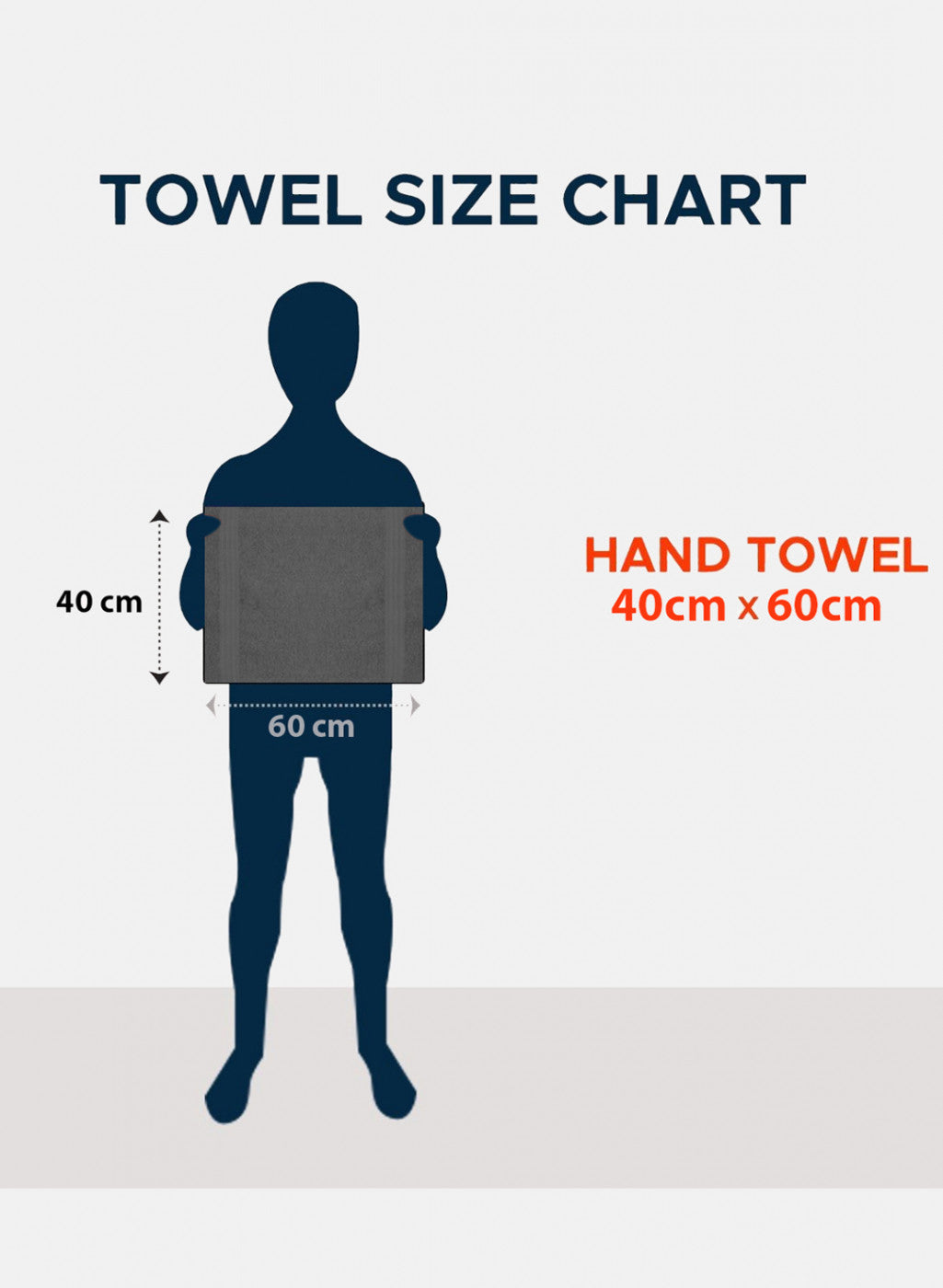 Grey Cotton 400 GSM Hand Towels (Pack of 2)