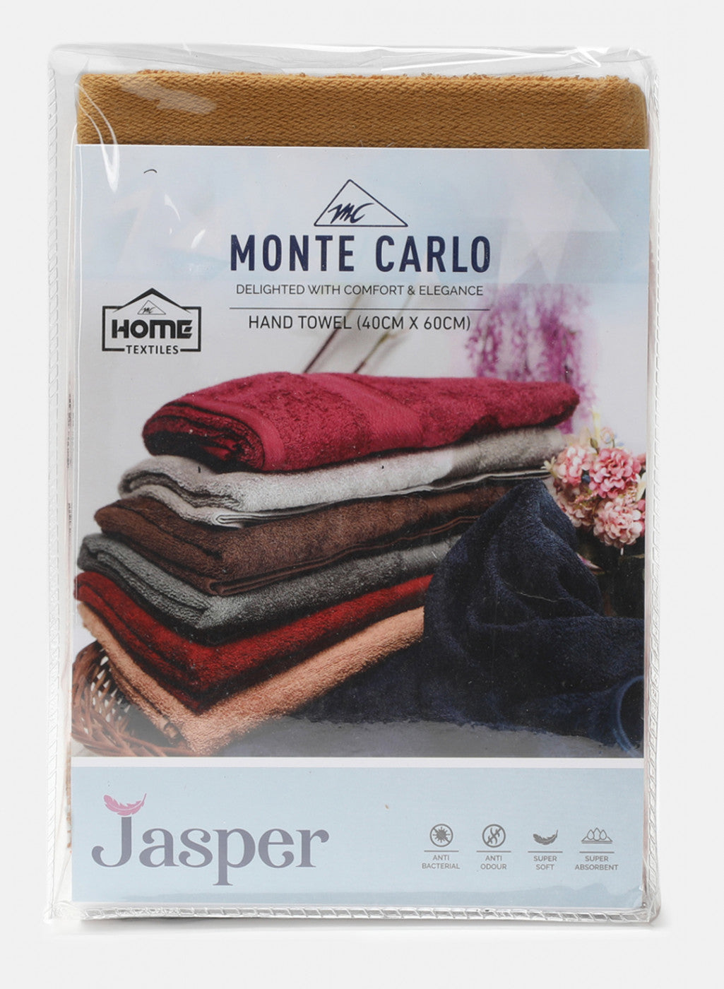 Mustard Cotton 400 GSM Hand Towels (Pack of 2)