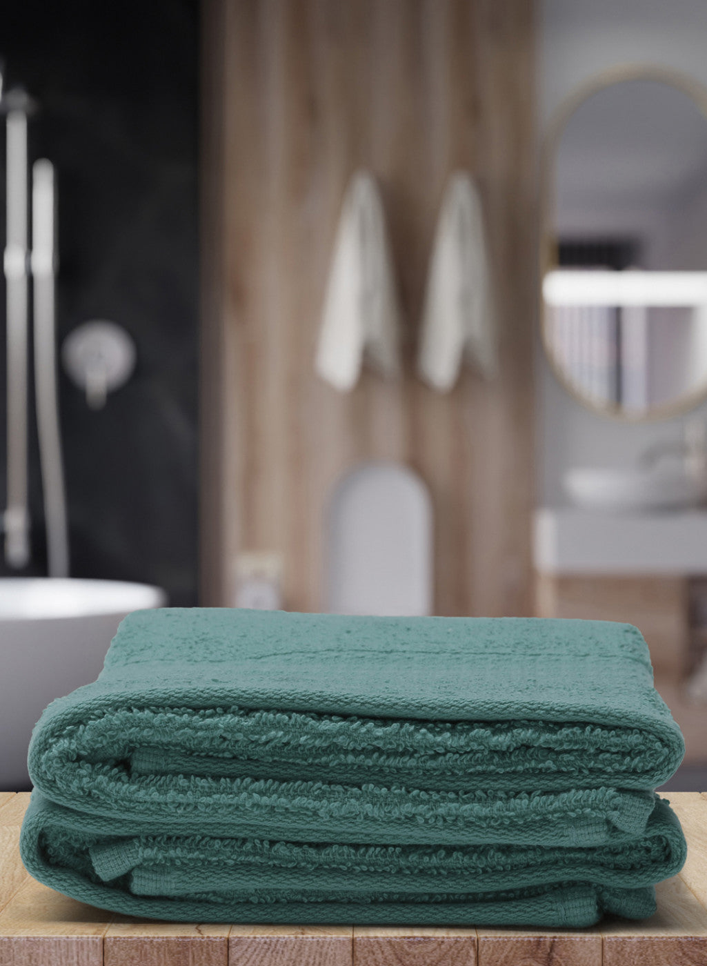 Blue Cotton 400 GSM Hand Towels (Pack of 2)