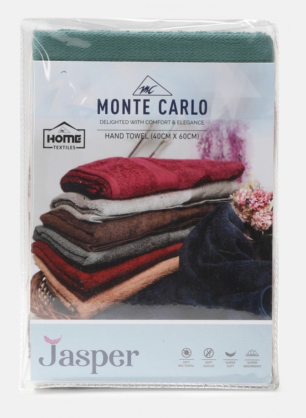 Blue Cotton 400 GSM Hand Towels (Pack of 2)