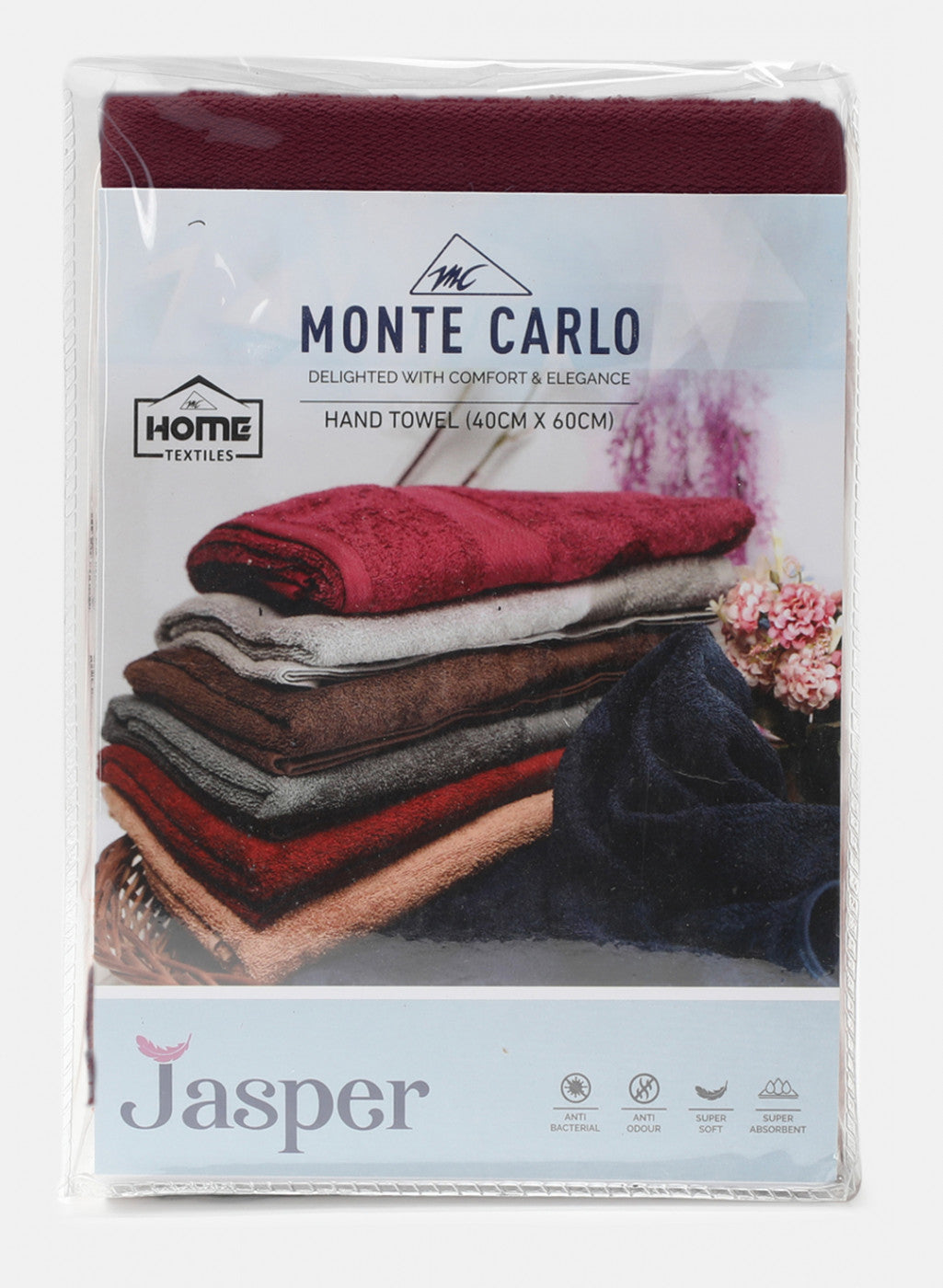 Maroon Cotton 400 GSM Hand Towels (Pack of 2)
