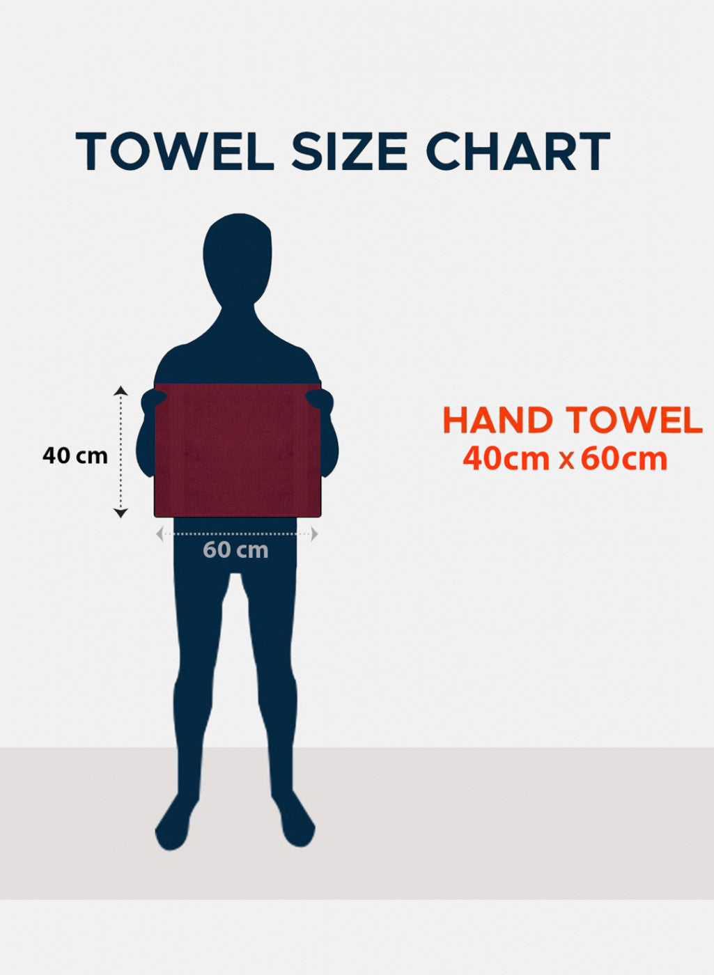 Maroon Cotton 400 GSM Hand Towels (Pack of 2)