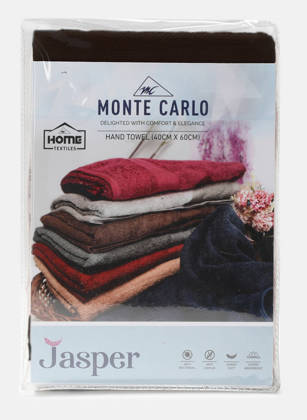 Brown Cotton 400 GSM Hand Towels (Pack of 2)