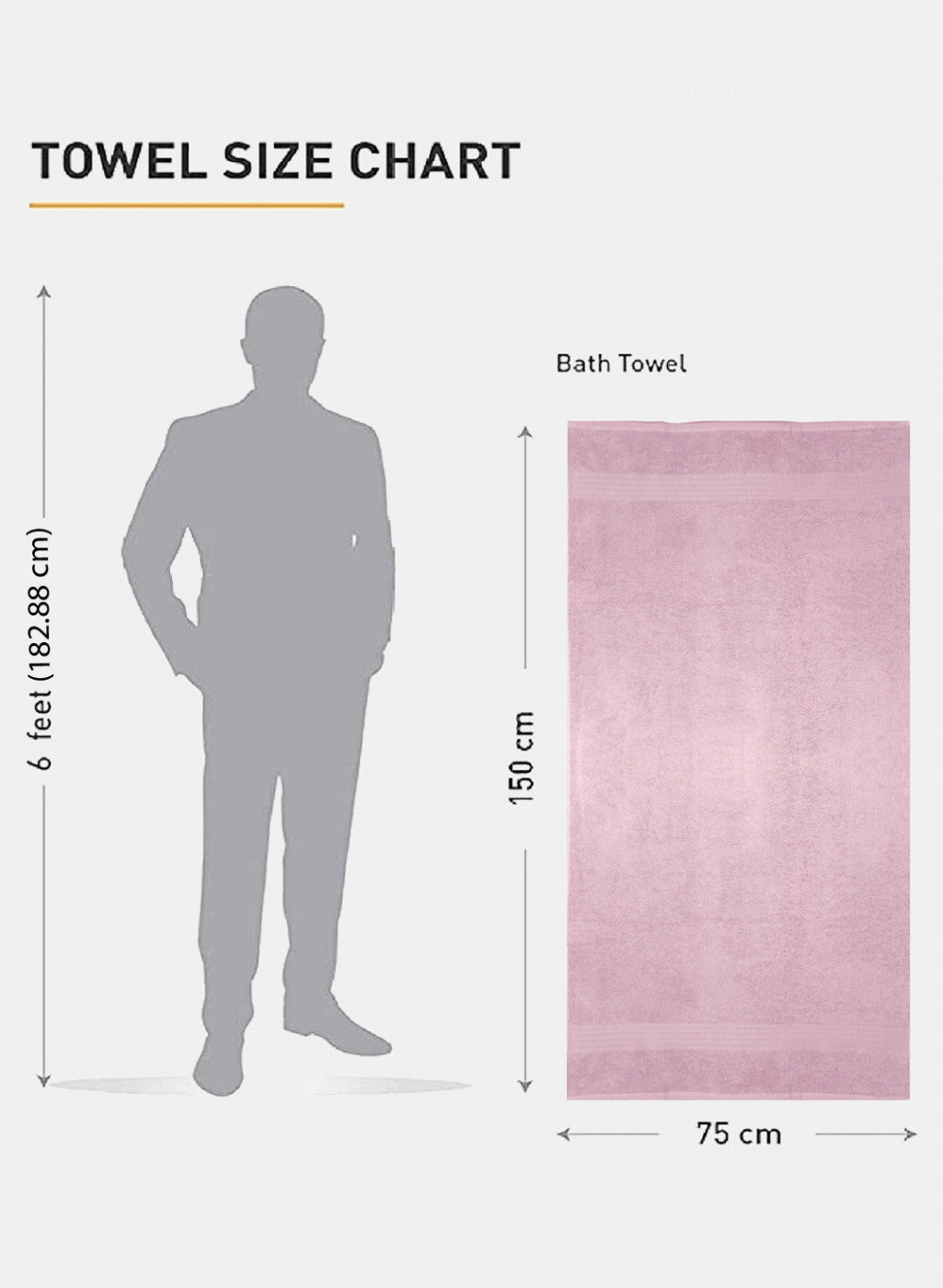 Pink Cotton 650 GSM Bath Towel