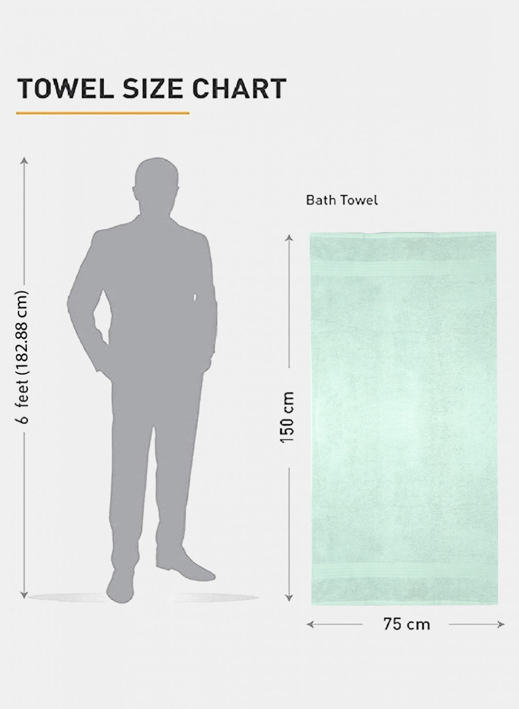 Green Cotton 650 GSM Bath Towel