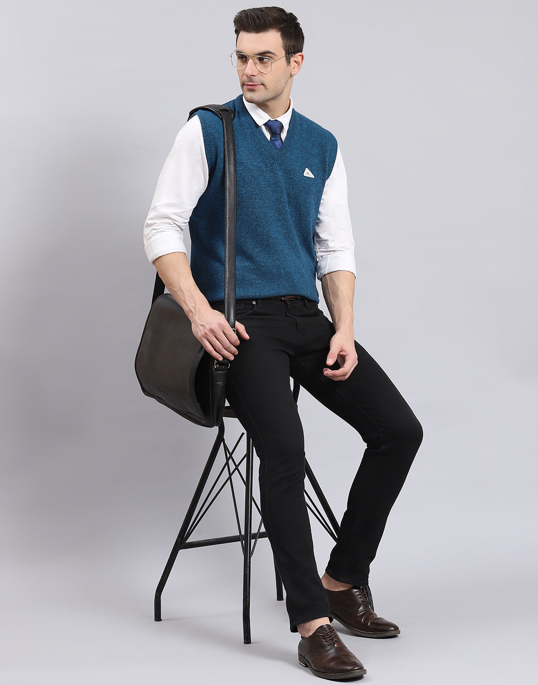 blue monte carlo sweater half sleeve