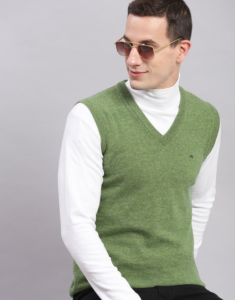 Men's K Green V Neck Long Slevee Sweater set Available in Mens Big And Tall Sweaters Sizes main image 0