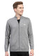 Men Grey Self Design Turtle Neck Full Sleeve Pullover