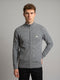 Men Grey Solid Turtle Neck Full Sleeve Pullover